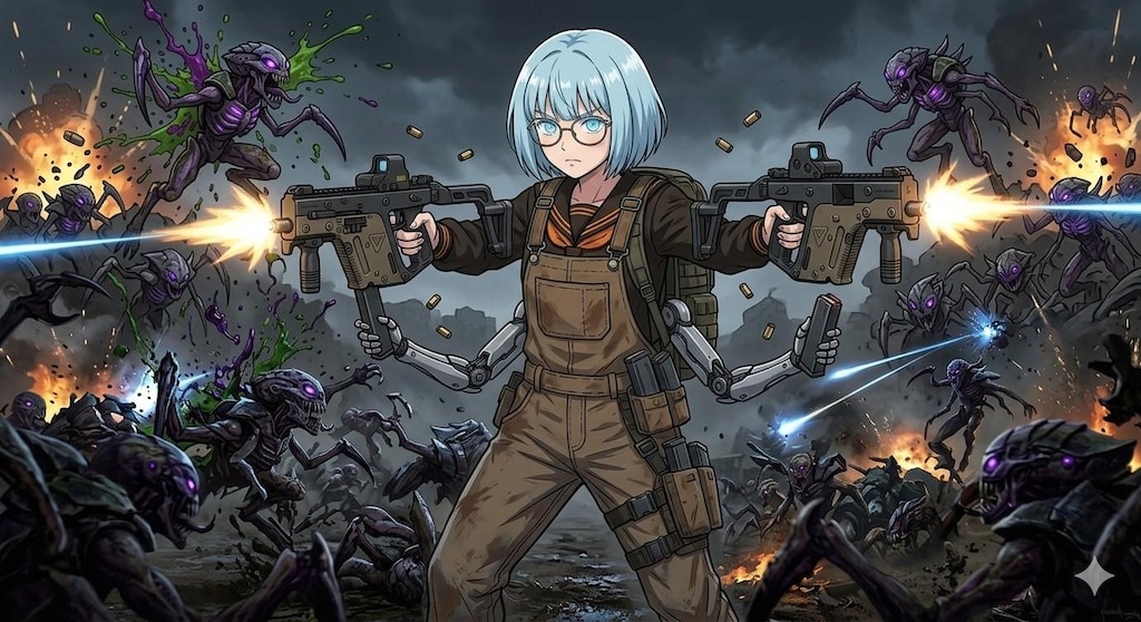 小説 曇天ディストピア 外伝　　　　　　　　　　　　　　　　『赤と、油と、ハインドと』