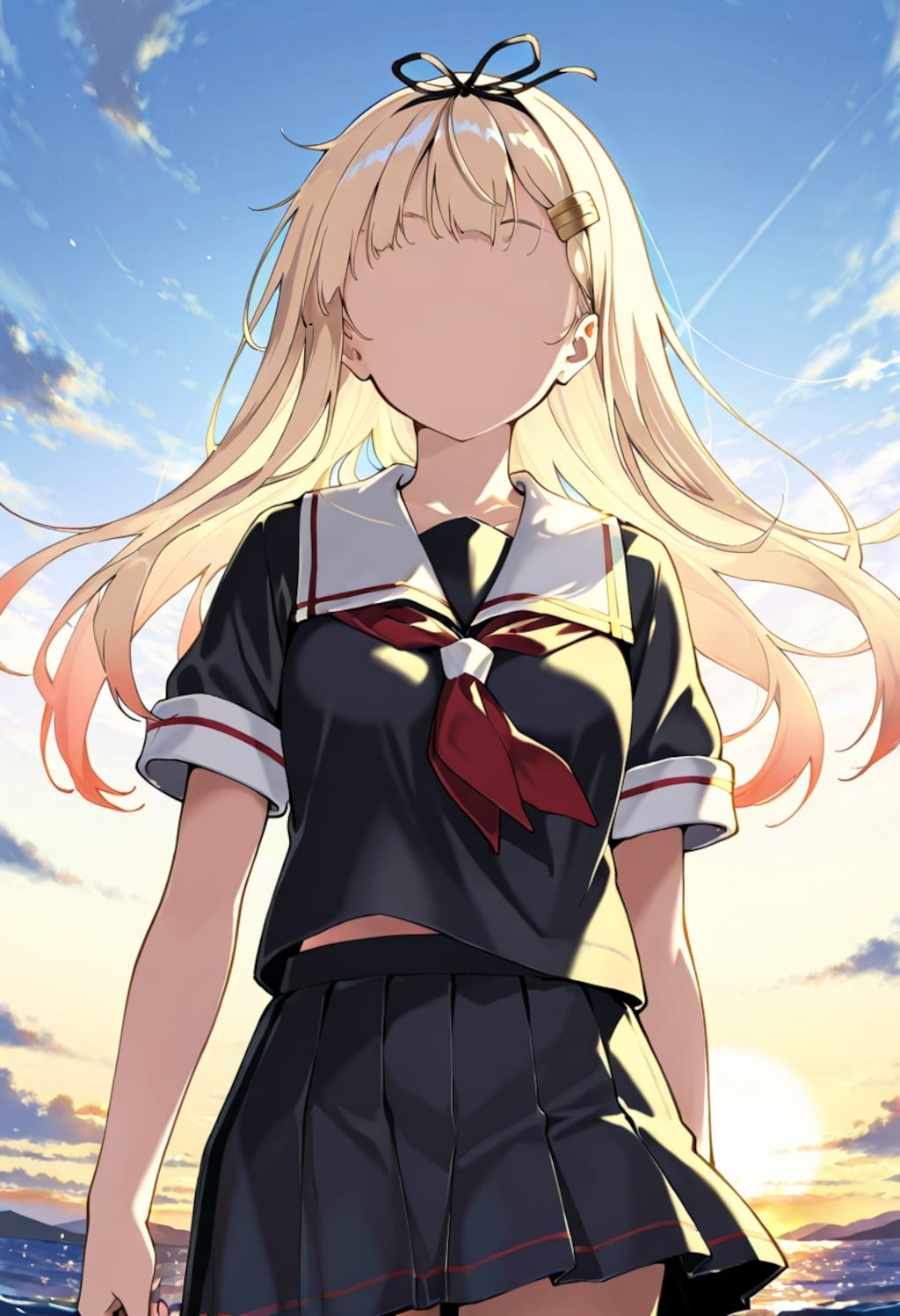 のっぺらぼう夕立さんとその修復