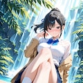 静かな森の小屋で♡ 2枚目