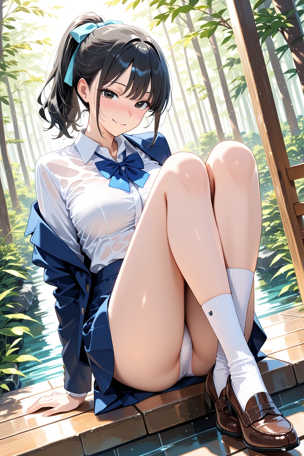 静かな森の小屋で♡