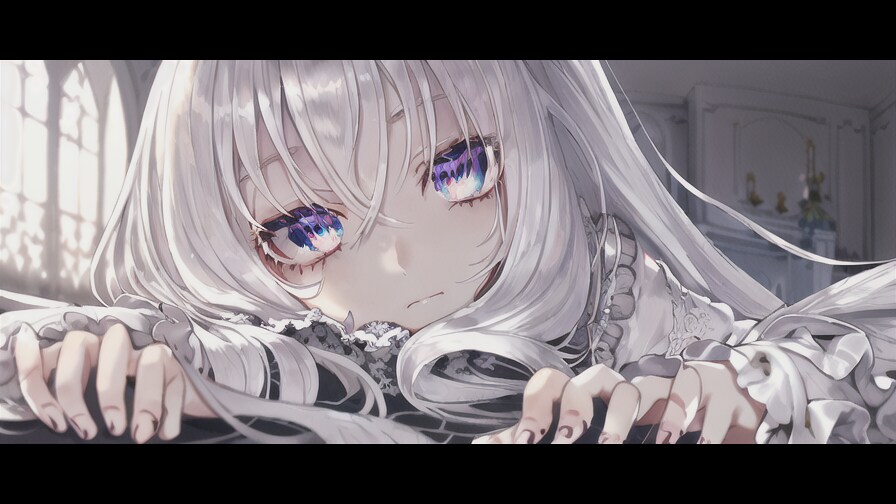 寝そべる女の子 1-3