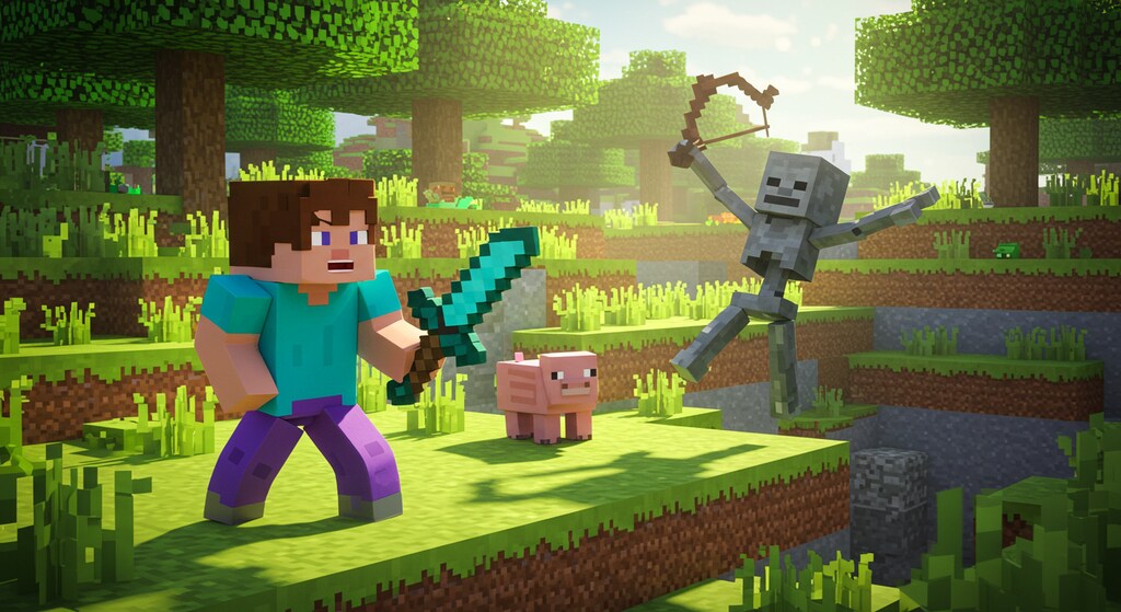 ゲーム画面再現　マインクラフトより