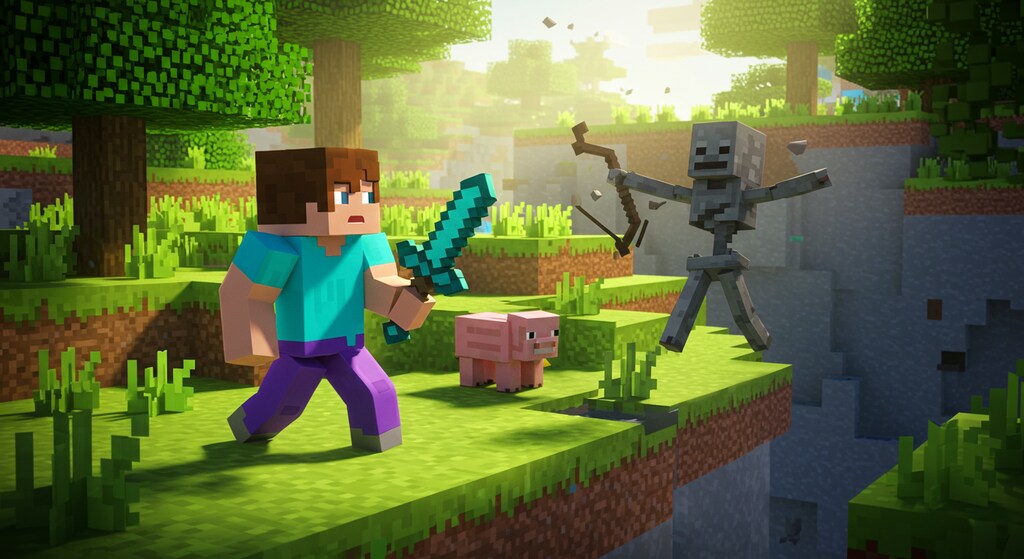 ゲーム画面再現　マインクラフトより