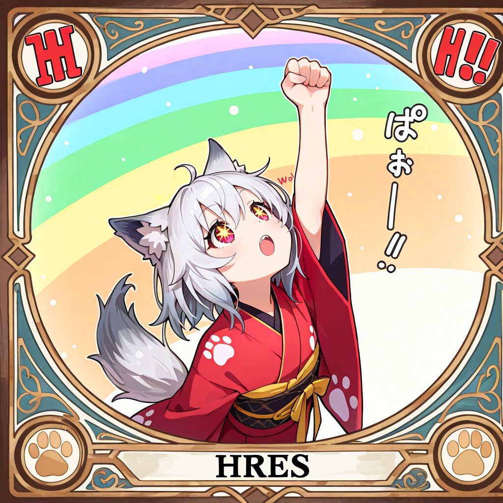 オオカミ印わふーのど飴付属シール