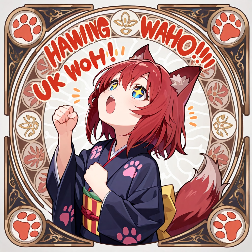 オオカミ印わふーのど飴付属シール