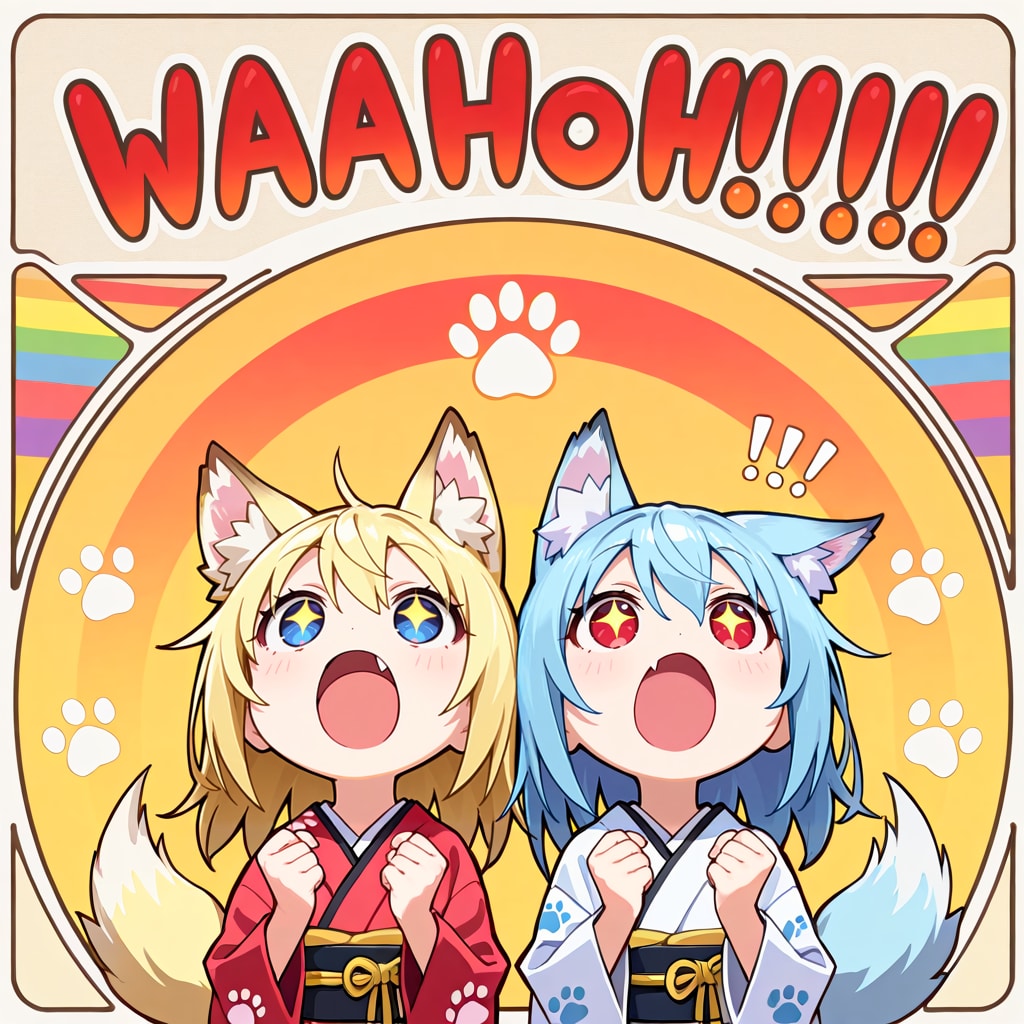 オオカミ印わふーのど飴付属シール