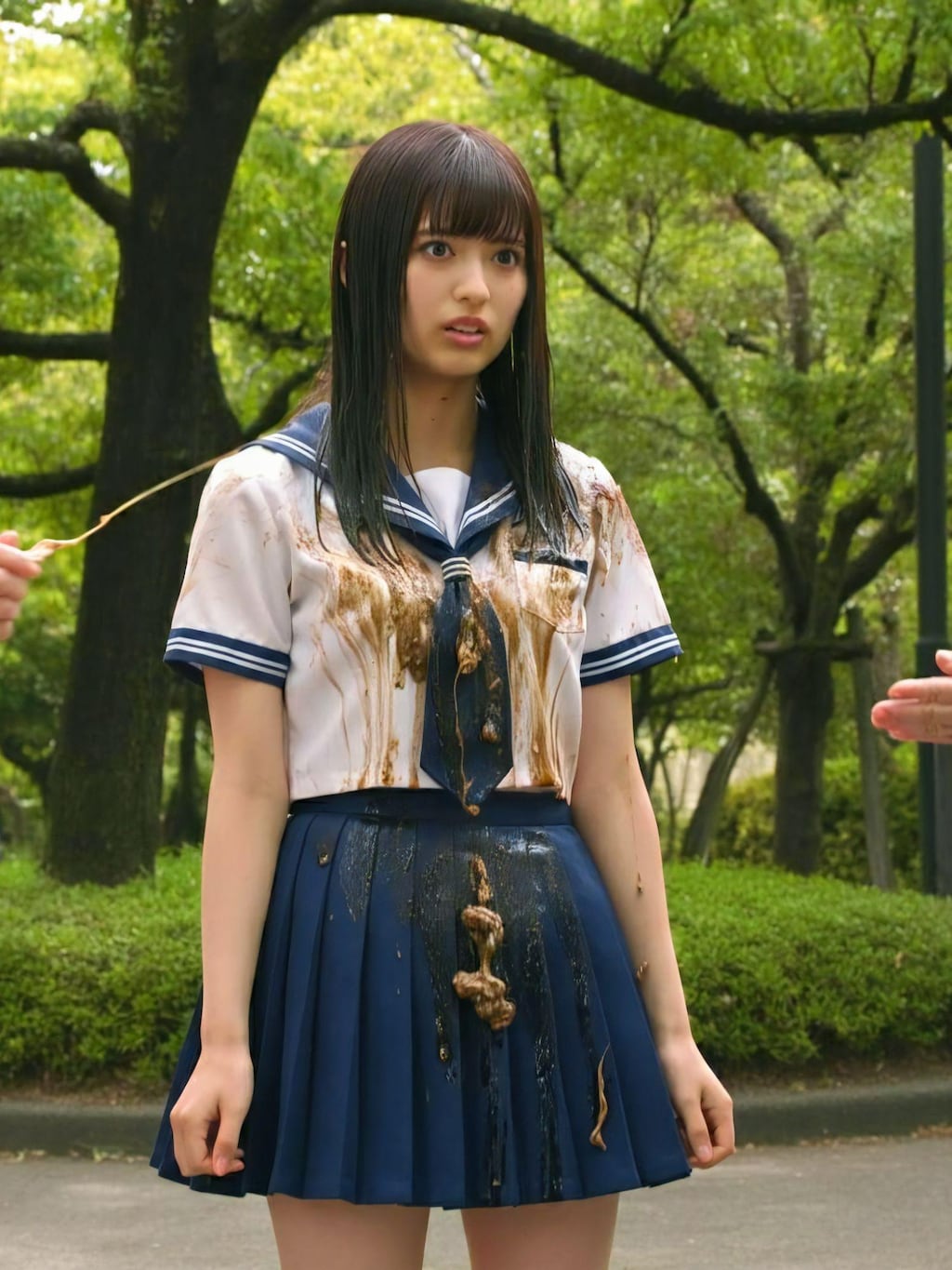 【ゲロ・閲覧注意】ゲロまみれセーラー服