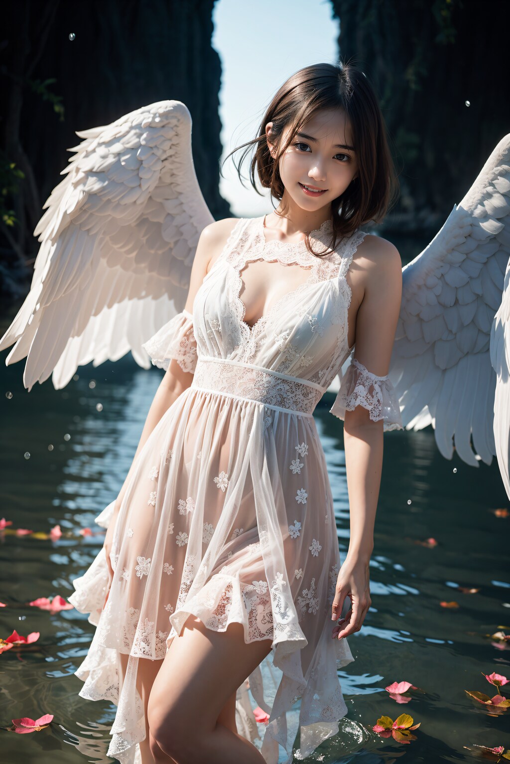 天使の羽を持つ女性 3