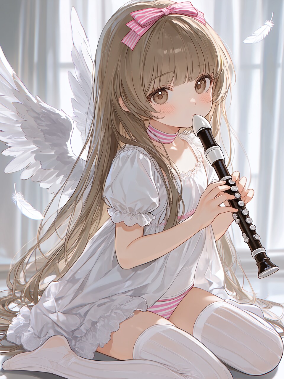 リコーダーと少女