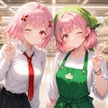 🌸桜ちゃんとひーちゃん 2枚目