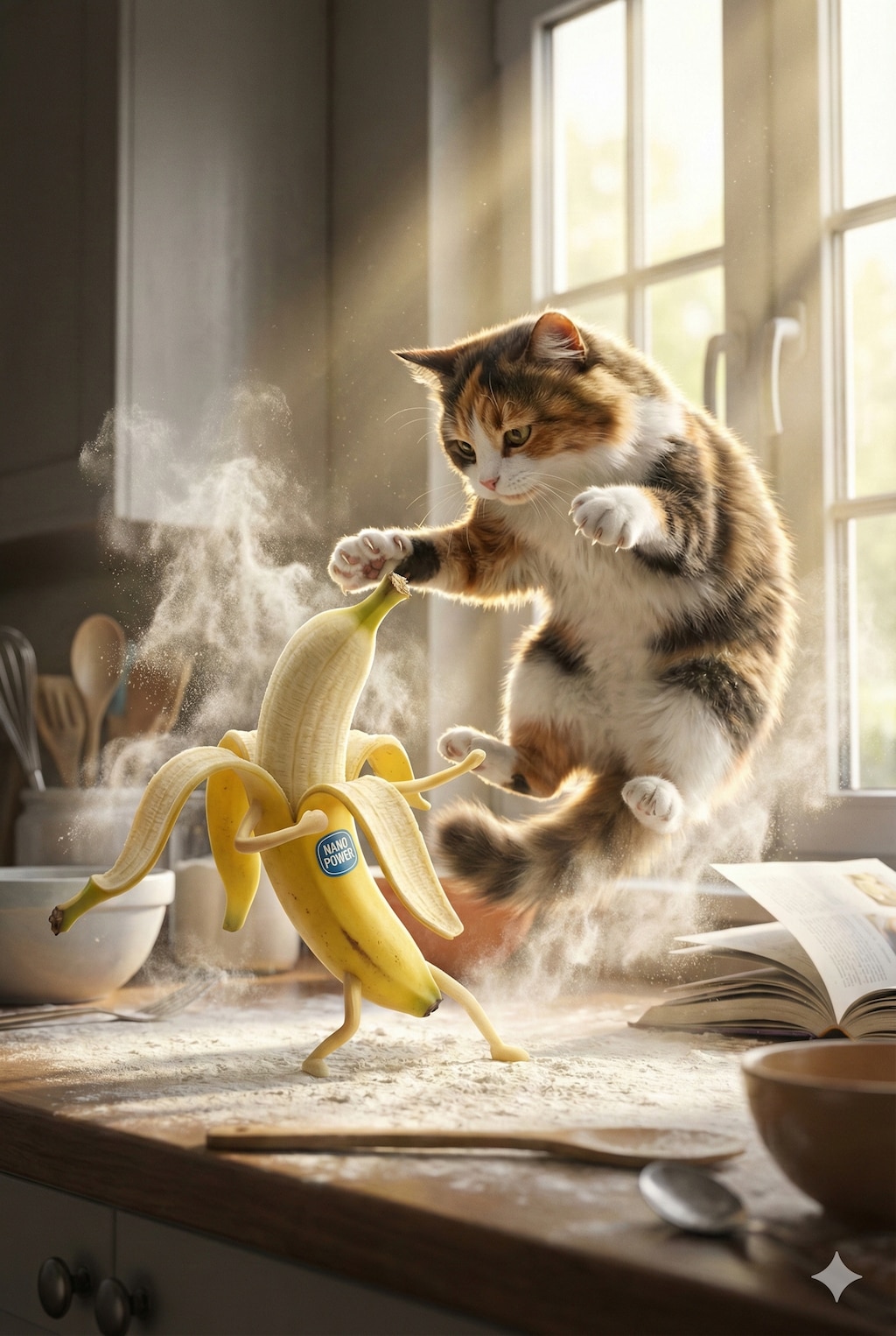 Cat vs Banana
