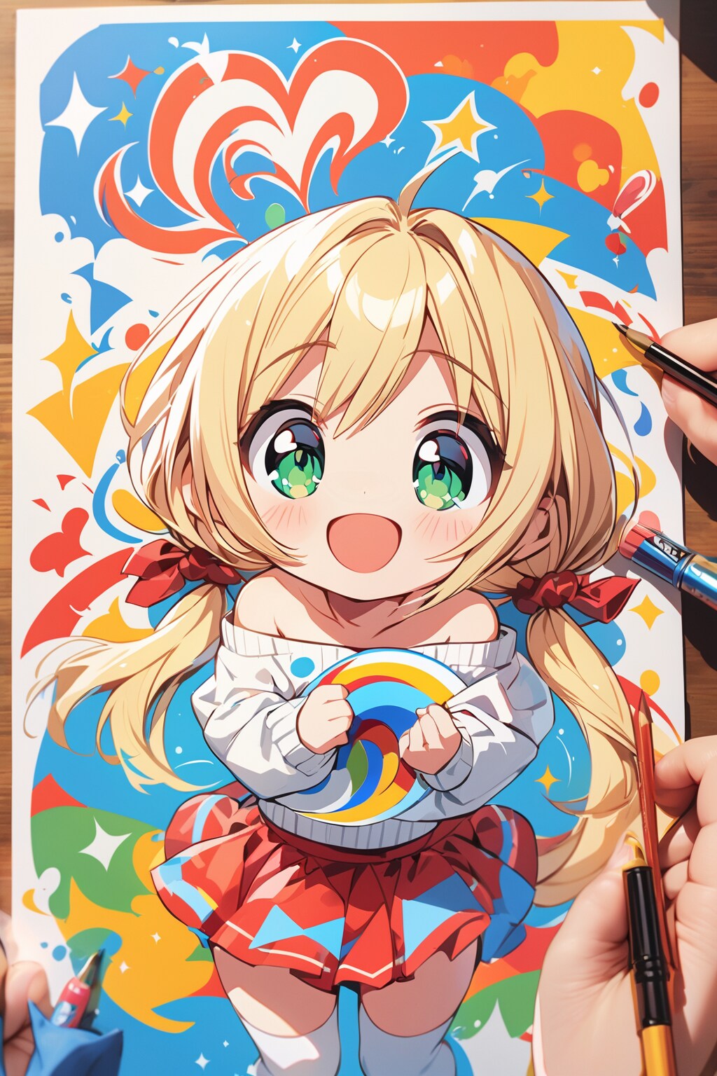 手書きの茉莉花ちゃん（嘘） | の人気AIイラスト・グラビア