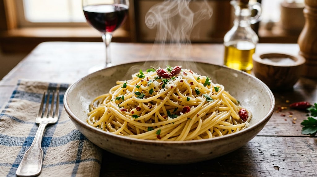 スパゲティ、ペペロンチーノ