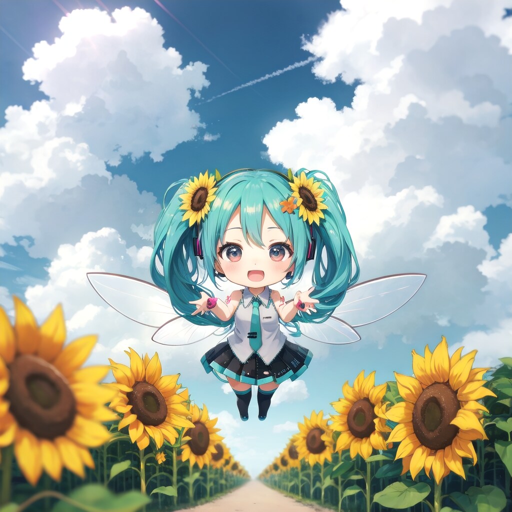 ちびミク、みつばちの妖精