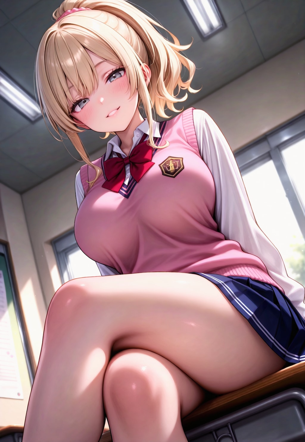 1116（机に座る）