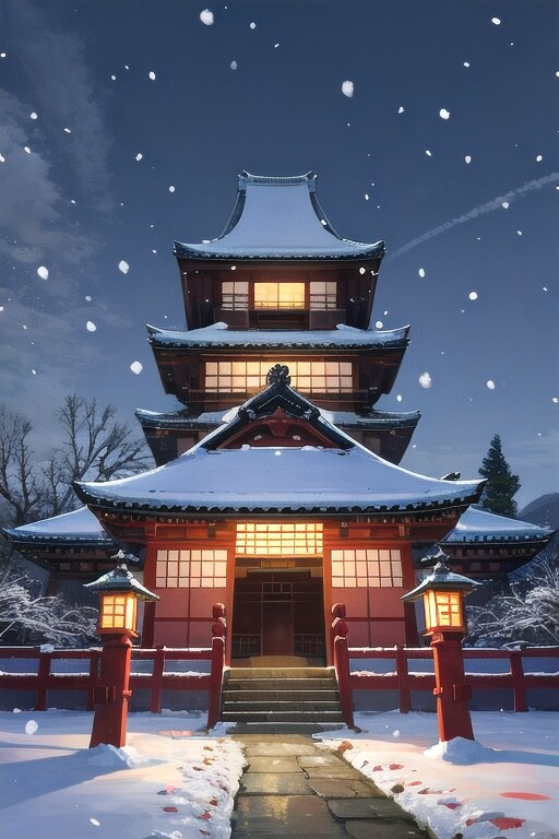 降雪城郭