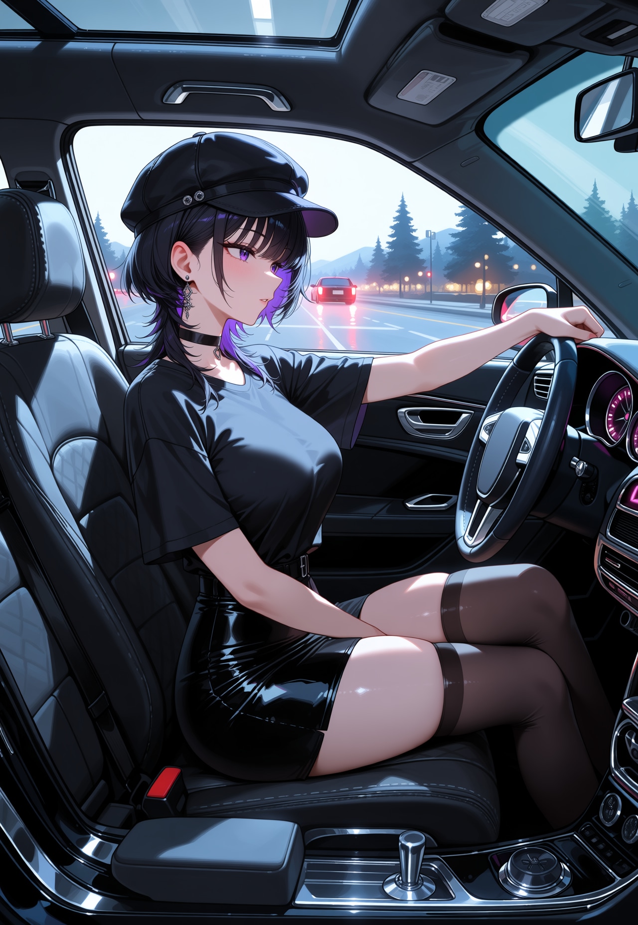 運転が好きな女性とドライブ | の人気AIイラスト・グラビア