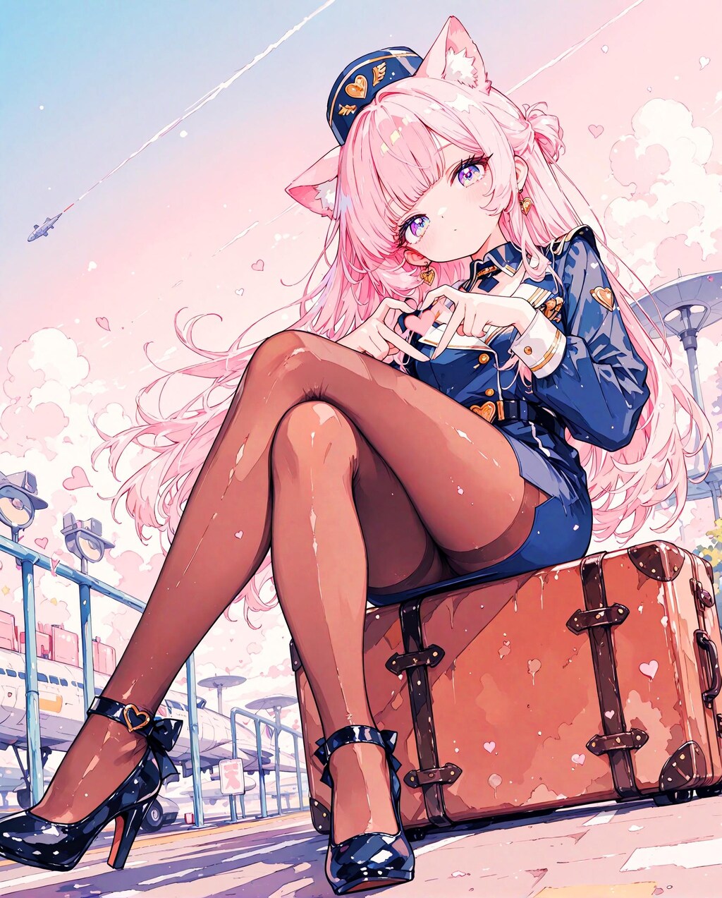 ねこみみCA少女