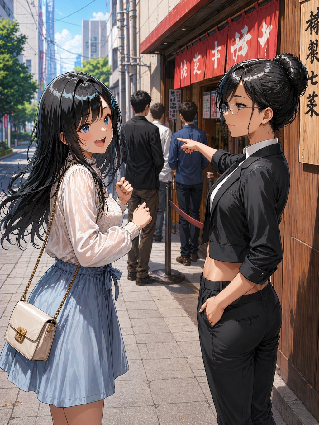 ラーメン屋の一幕：うちの子（デルーカ＆満）