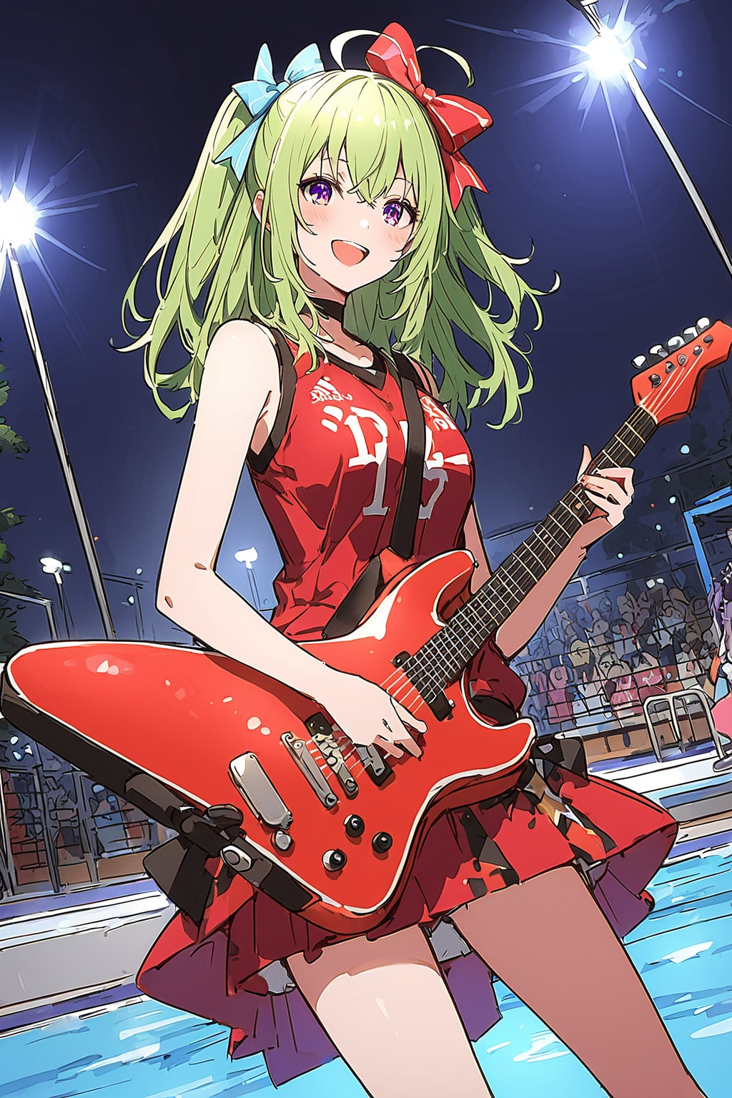 プールでライブ３ | の人気AIイラスト・グラビア