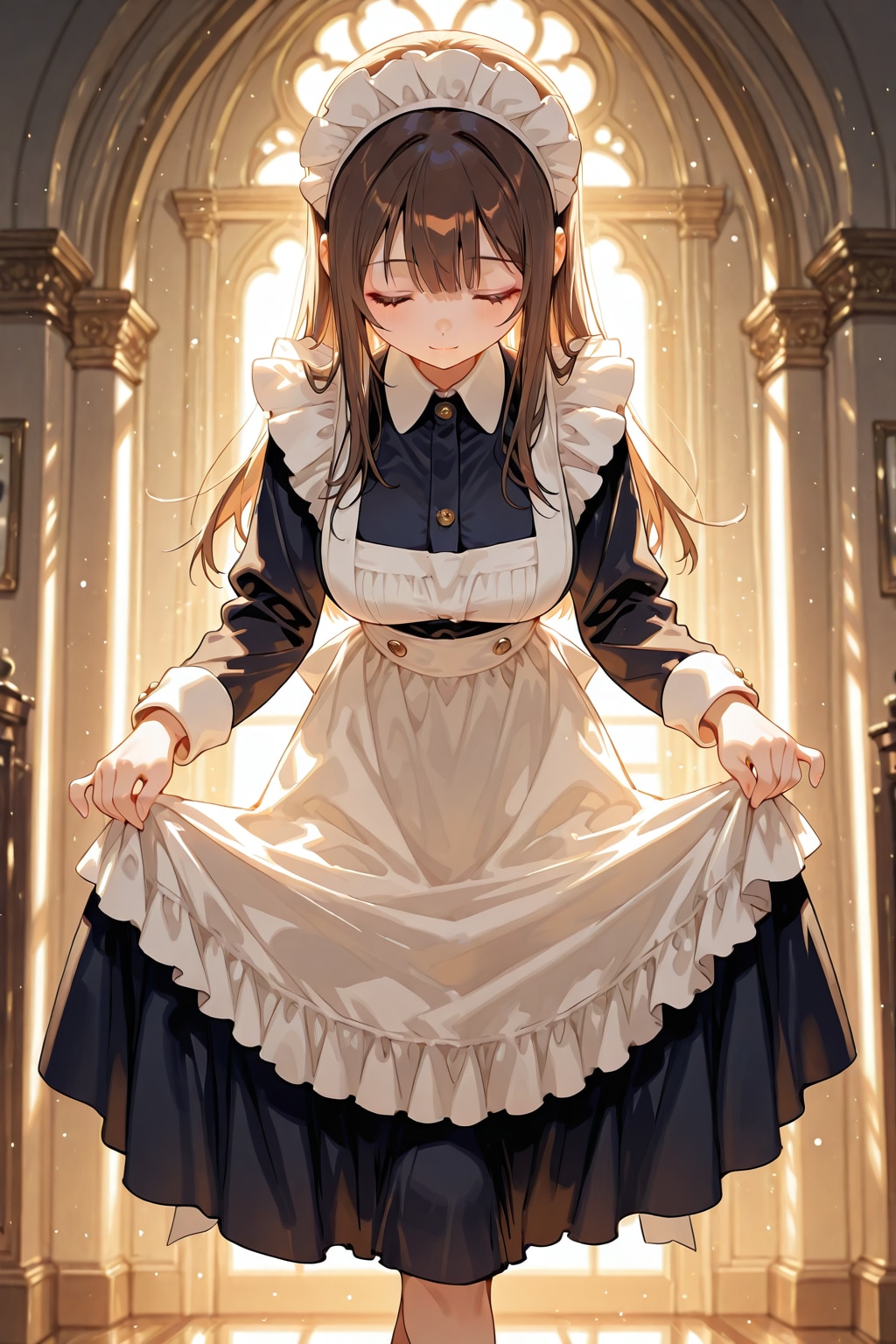 かーてしーメイドさん15 | の人気AIイラスト・グラビア