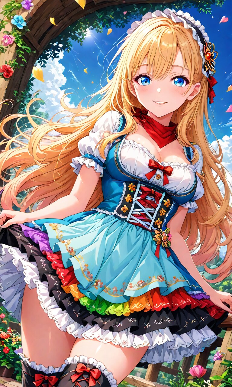 ディアンドルを着た美女達 | の人気AIイラスト・グラビア