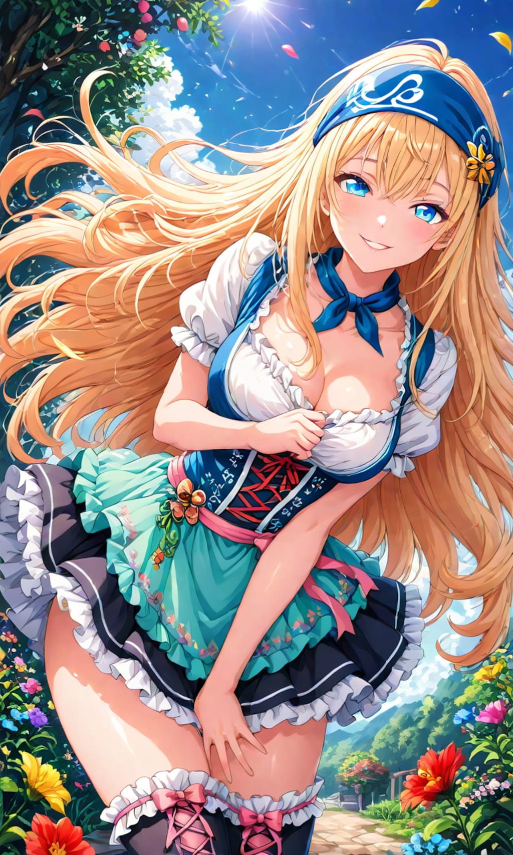 ディアンドルを着た美女達