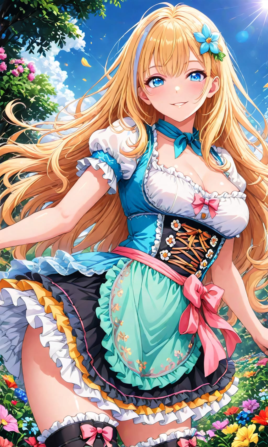 ディアンドルを着た美女達