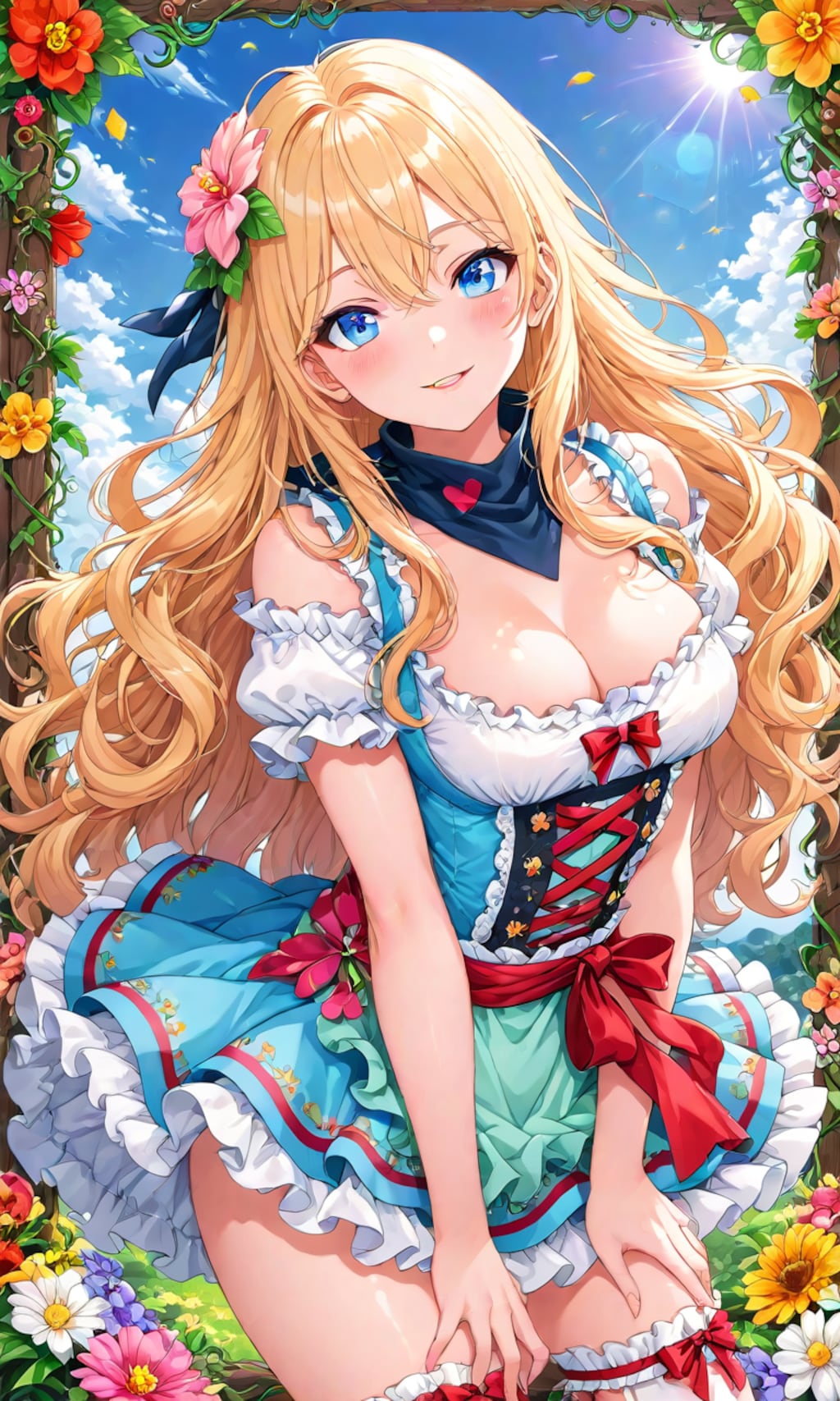 ディアンドルを着た美女達