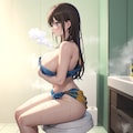 女湯トイレを覗き見 2枚目