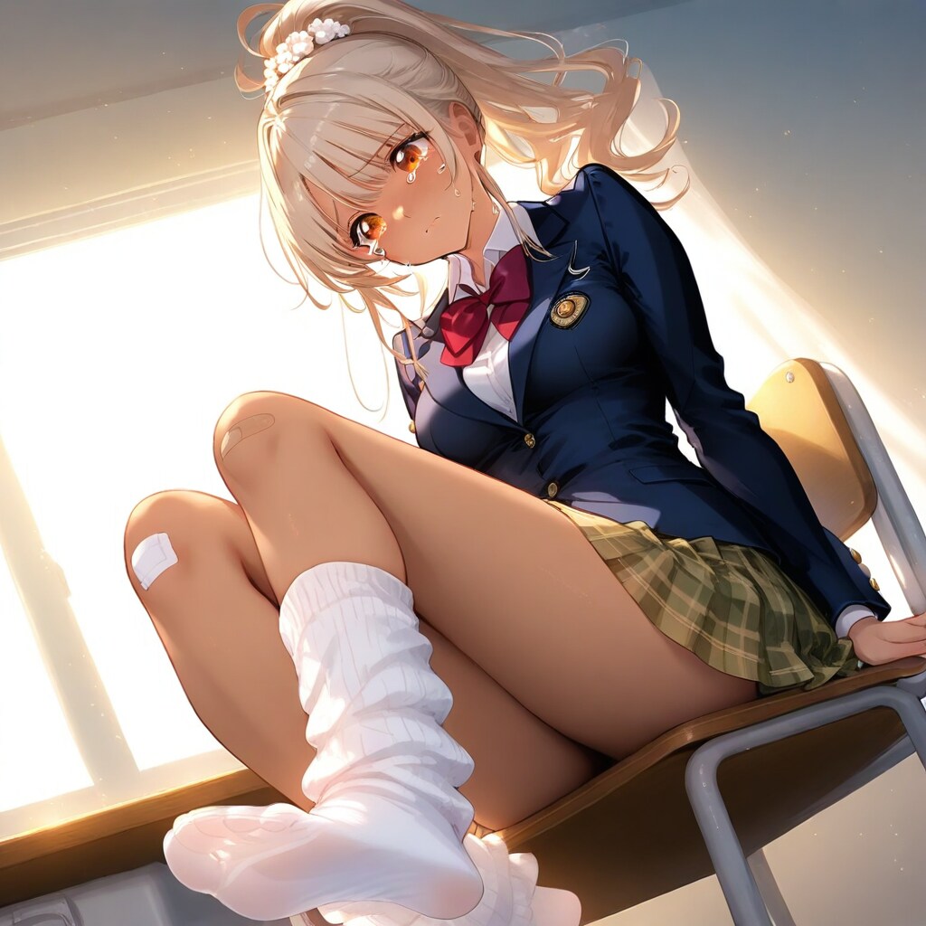 擦り傷で大泣き