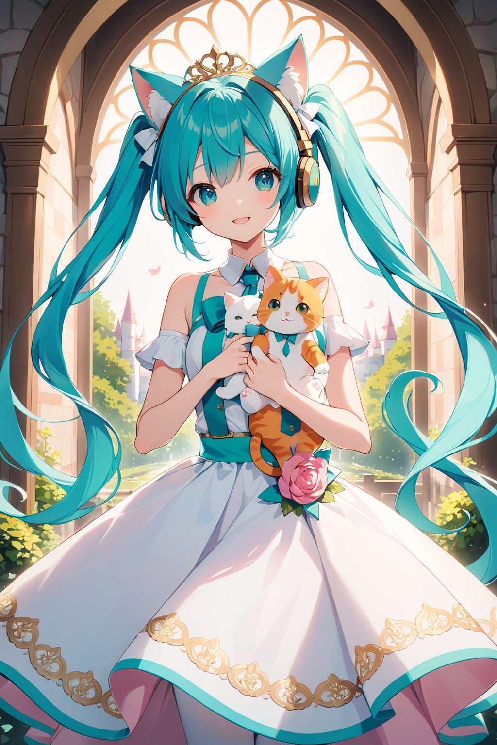 猫耳ミク姫4 | の人気AIイラスト・グラビア