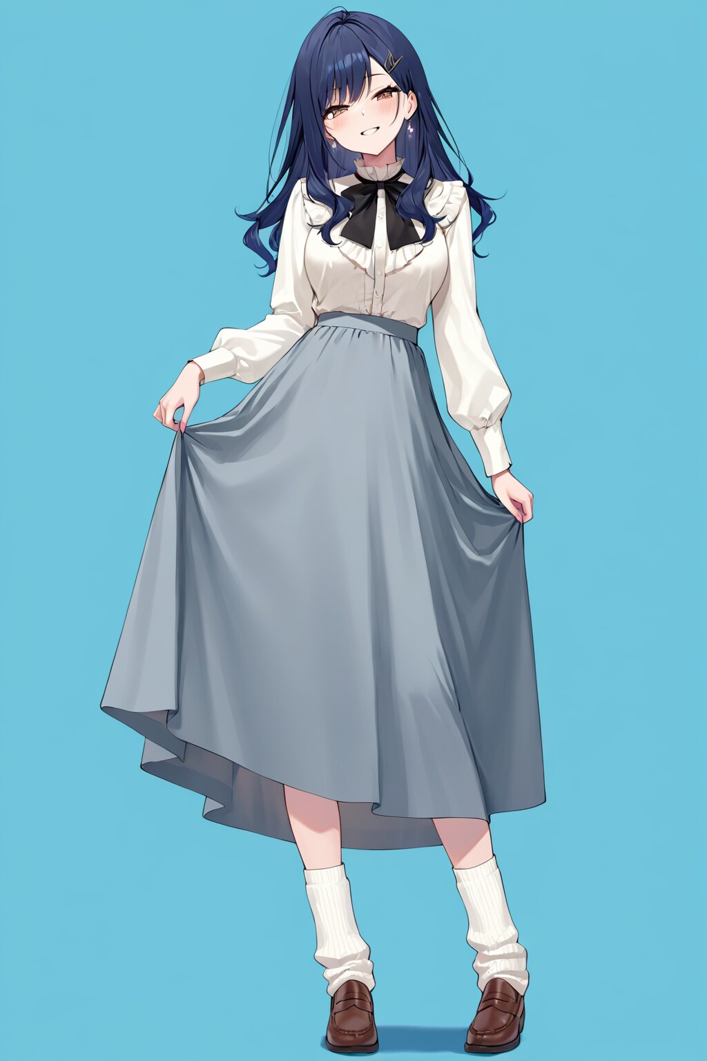 Gloria showing her beautiful figure.