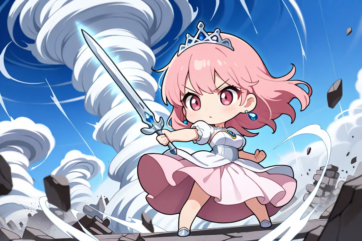 トルネードを習得した姫様