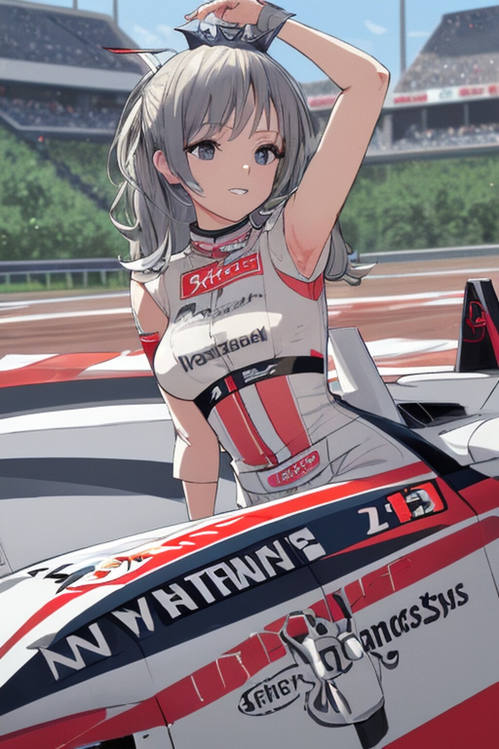 レースクイーンの女の子