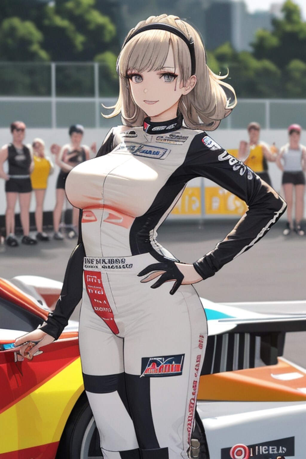 レースクイーンの女の子