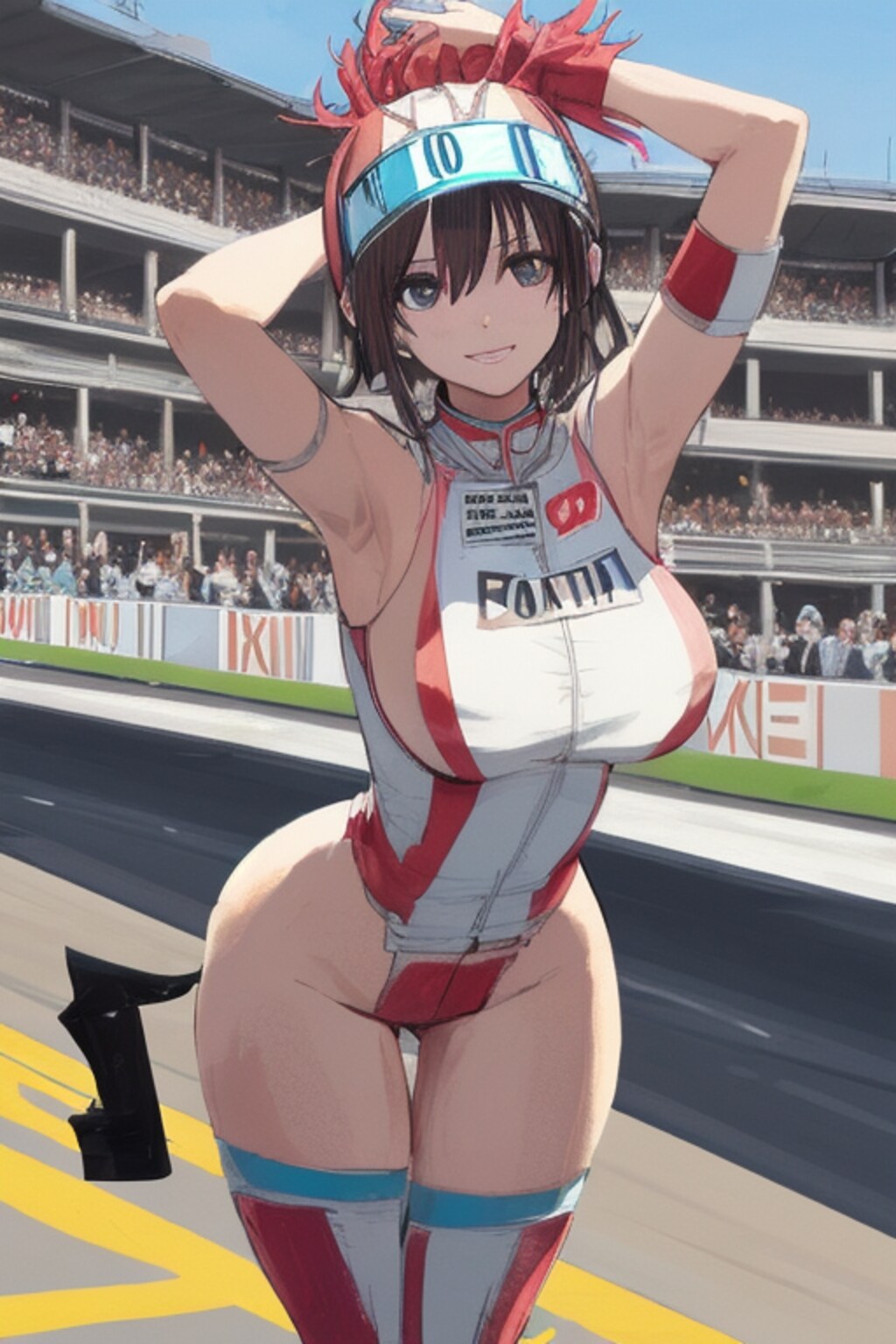 レースクイーンの女の子