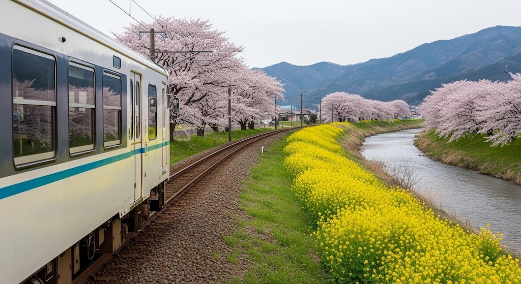 桜咲くローカル線_02