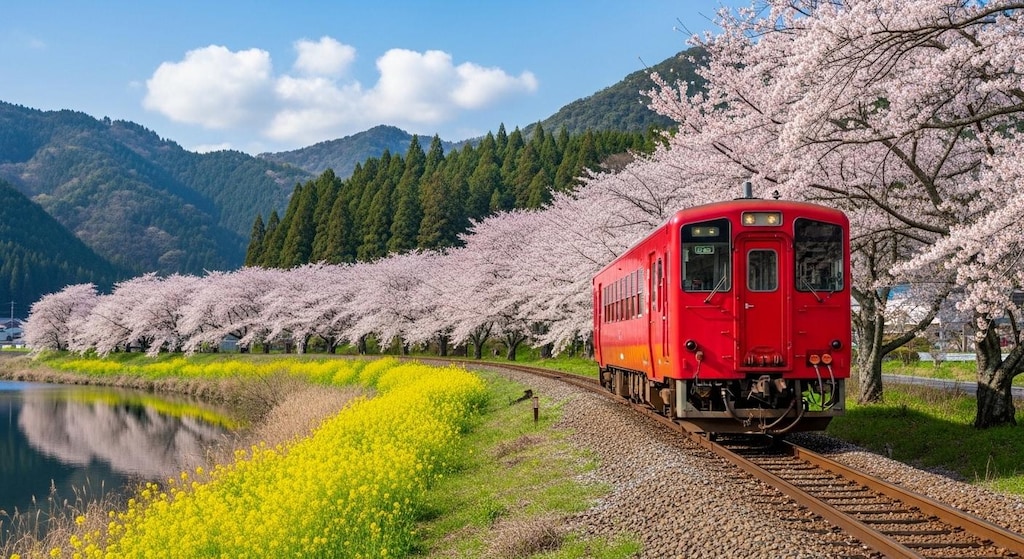 桜咲くローカル線_02