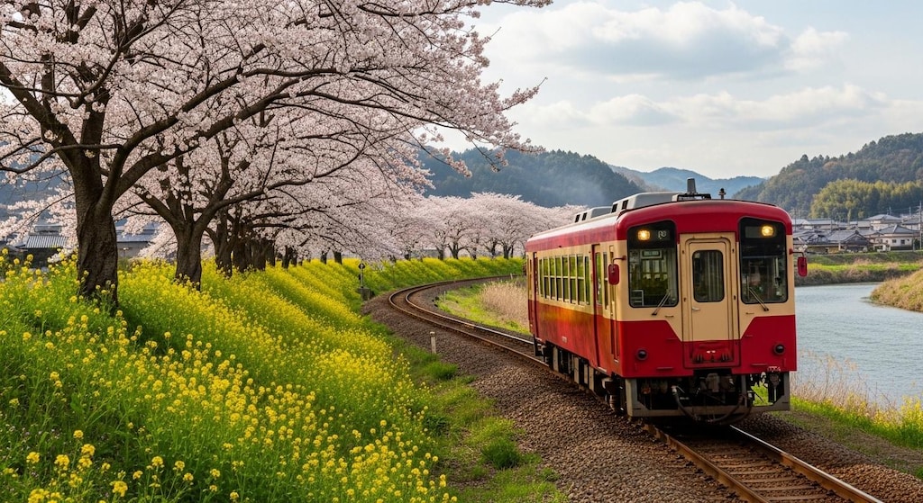 桜咲くローカル線_02