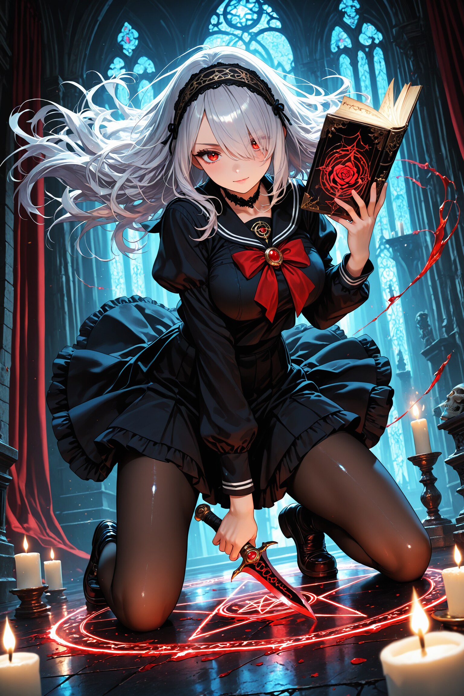 月詠瑠那と古の魔導書