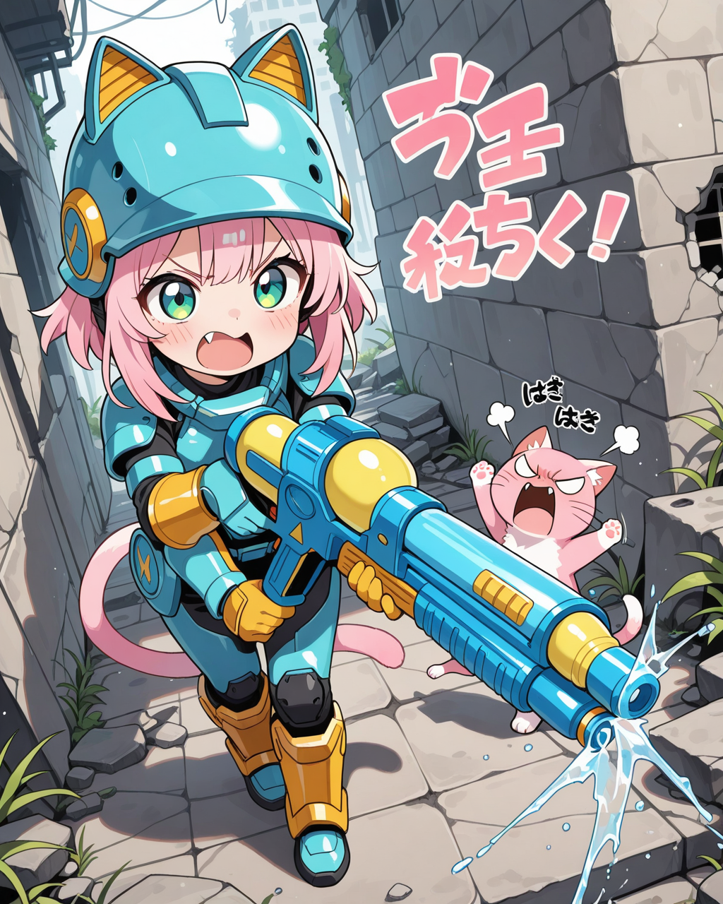 きょうも、ちきゅうのへいわをまもるのら！！