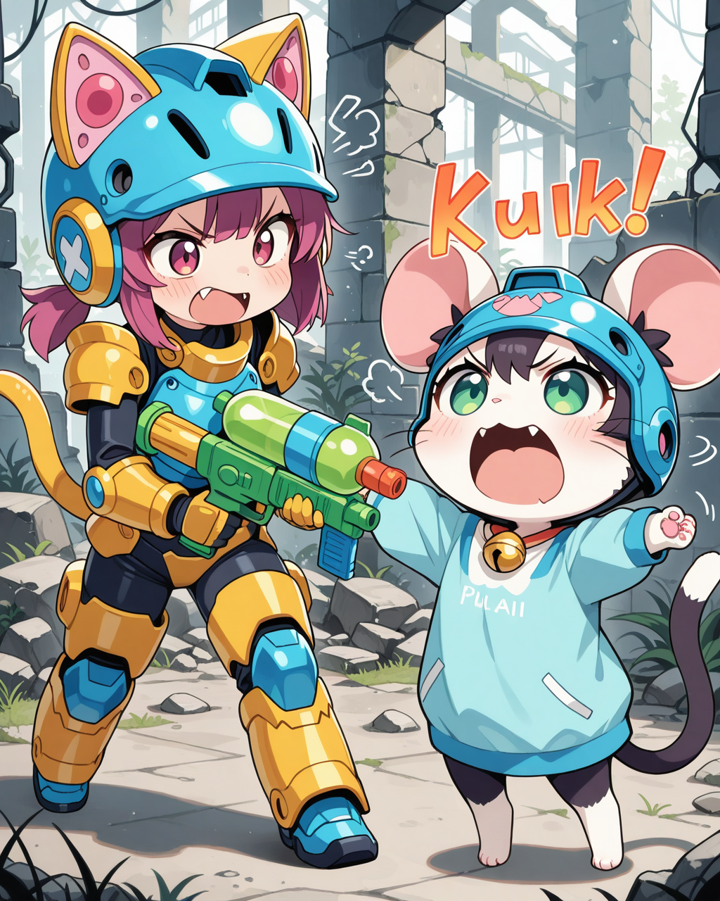 きょうも、ちきゅうのへいわをまもるのら！！