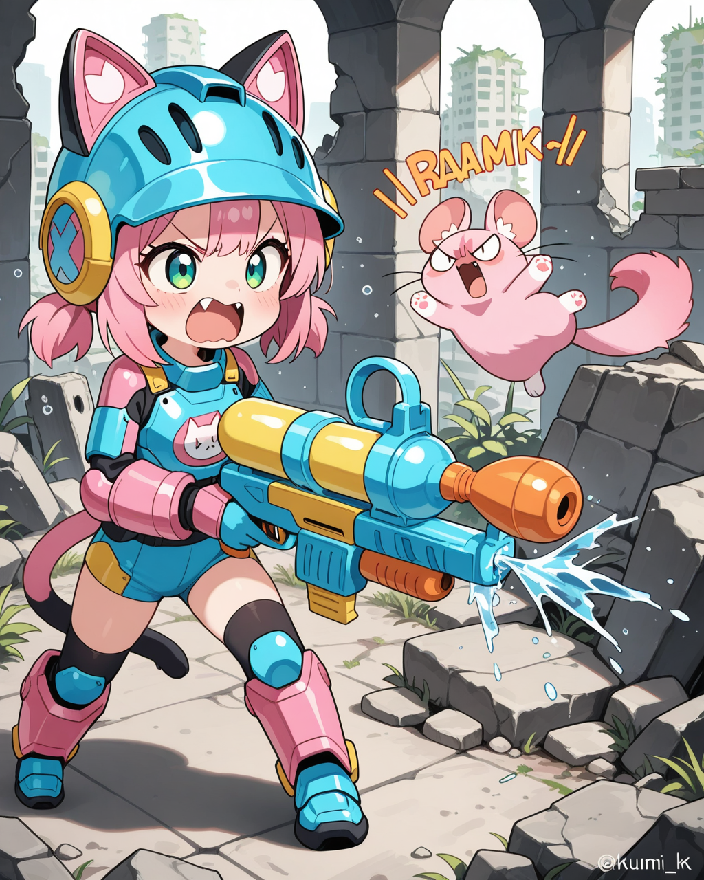 きょうも、ちきゅうのへいわをまもるのら！！