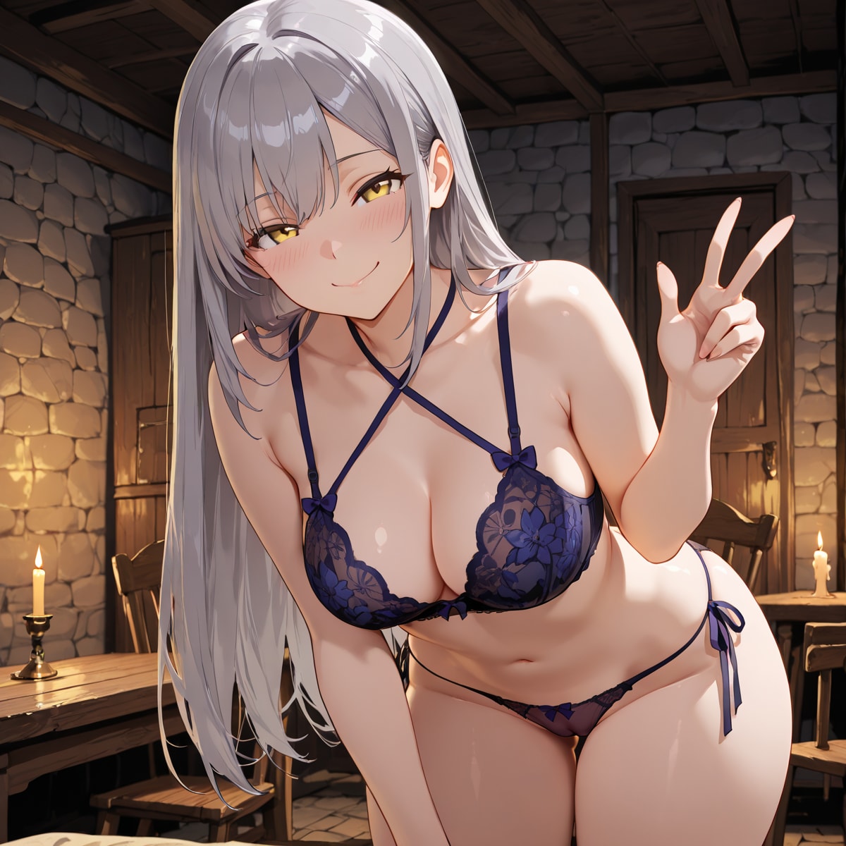 ジルリィ下着姿