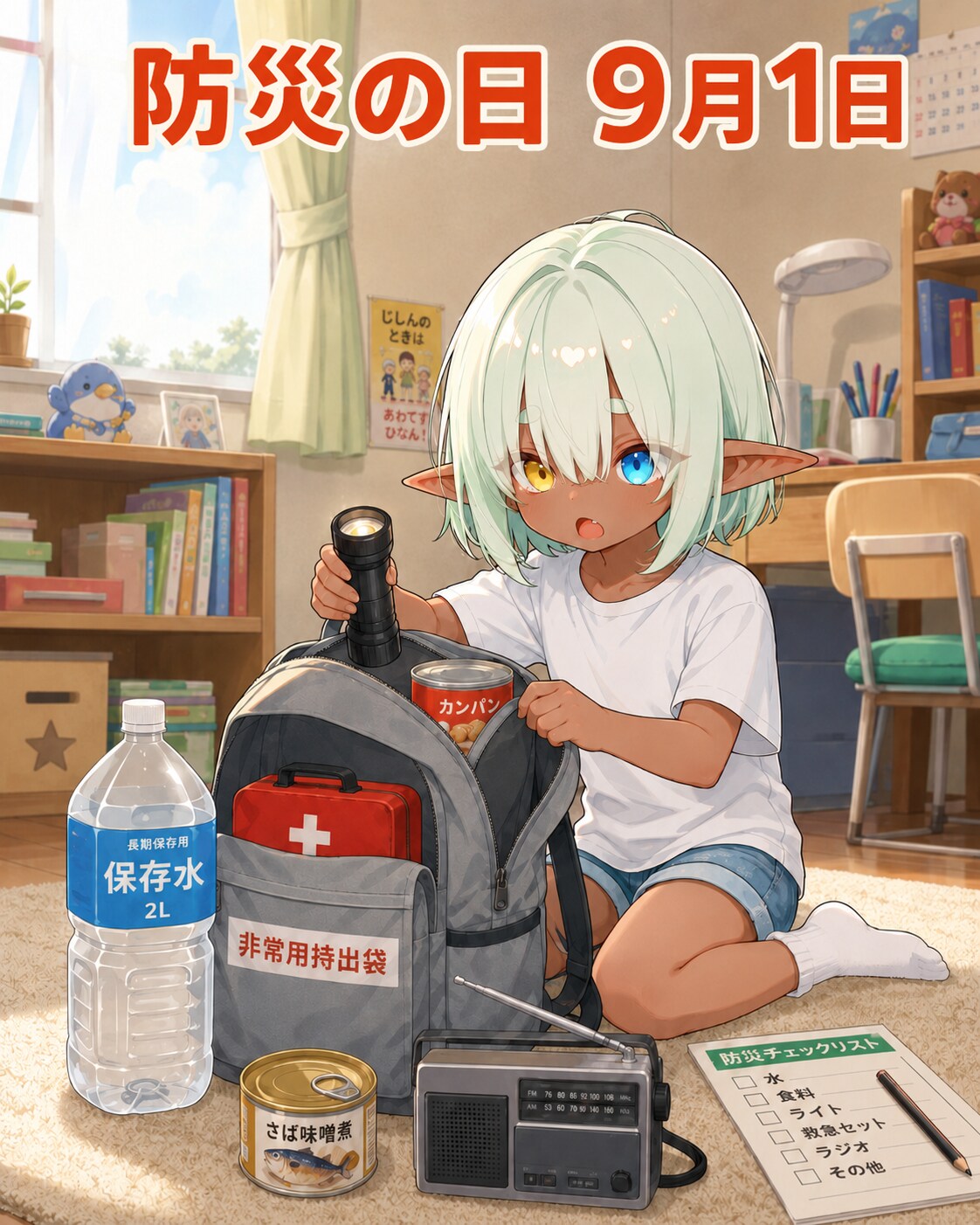 [今日は何の日 9/1] 防災の日 | の人気AIイラスト・グラビア
