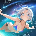 水中少女 3枚目