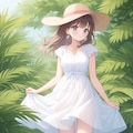 涼しげな衣装 4枚目