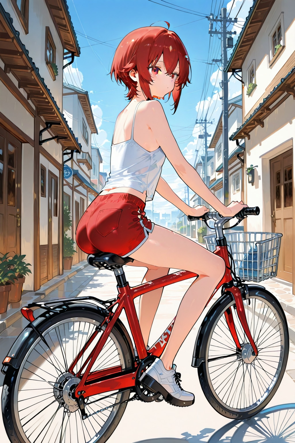 自転車に乗る PHOENIXちゃん