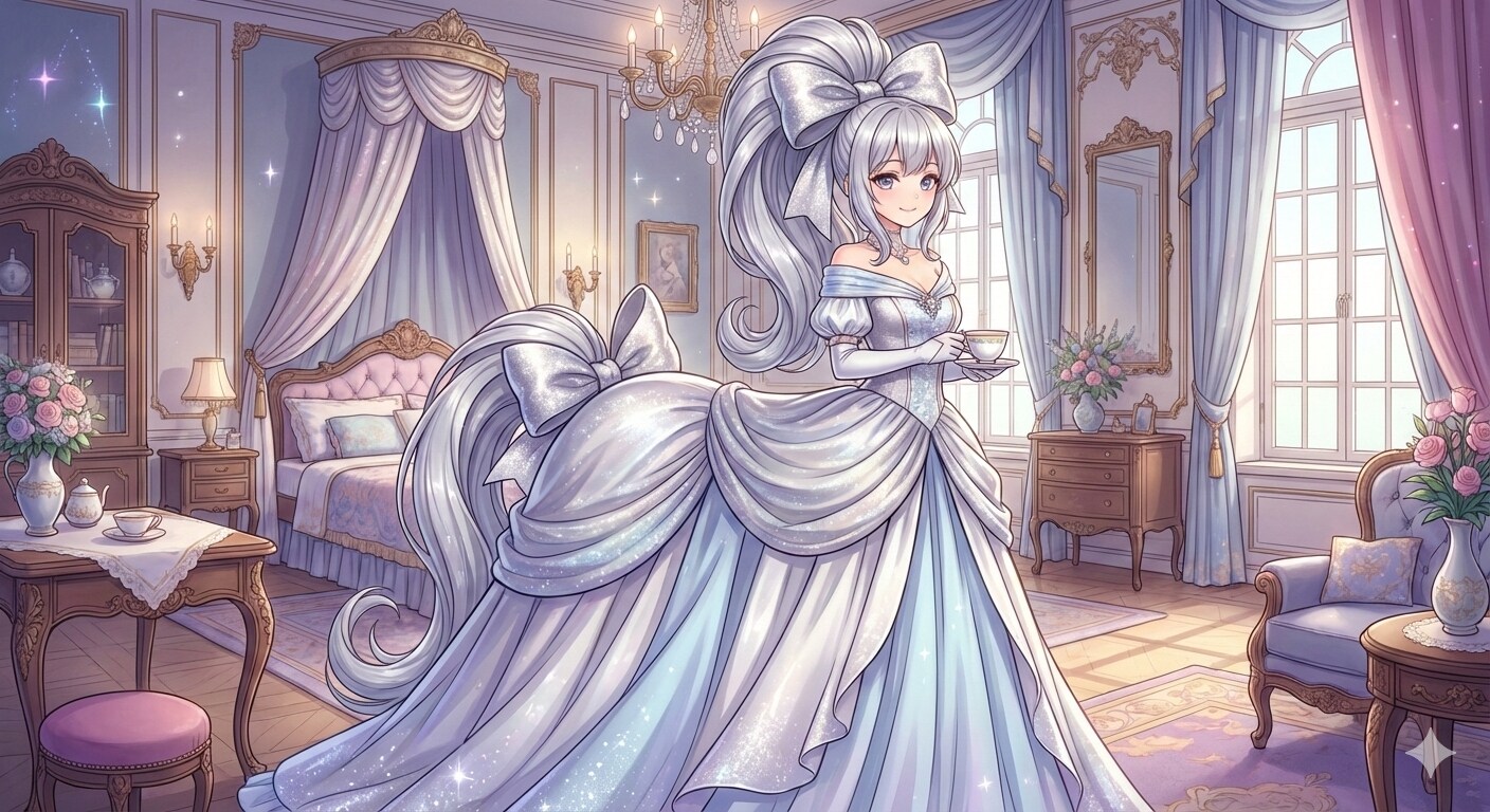 銀のリボンの多分ケンタウリス姫様 | の人気AIイラスト・グラビア